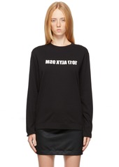 1017 ALYX 9SM Black Mirrored Logo Long Sleeve T-Shirt