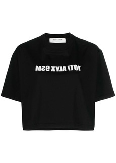 1017 ALYX 9SM logo-print cropped cotton T-shirt