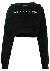 1017 ALYX 9SM logo-print cropped hoodie
