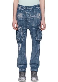 11 by Boris Bidjan Saberi Blue P21B Denim Cargo Pants