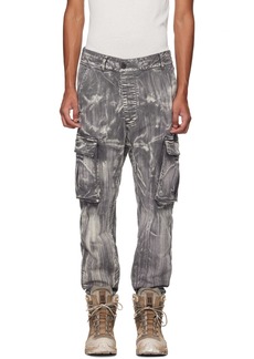 11 by Boris Bidjan Saberi Gray P21B Denim Cargo Pants