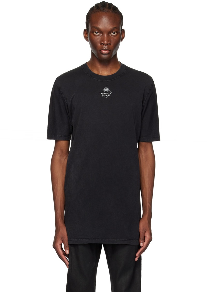 11 by Boris Bidjan Saberi Gray Printed T-Shirt