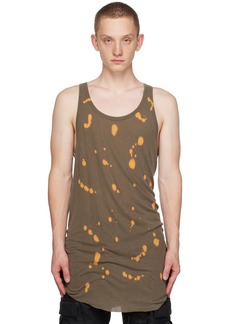 11 by Boris Bidjan Saberi Green T1B Tank Top