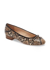 1901 Bryn Ballet Flat in Snake Printed Leather at Nordstrom