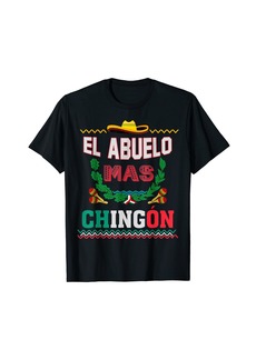 1901 El Abuelo Mas Chingon Mexican Abuelito Fathers Day Funny T-Shirt