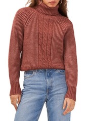 1.STATE Back Cutout Turtleneck Sweater