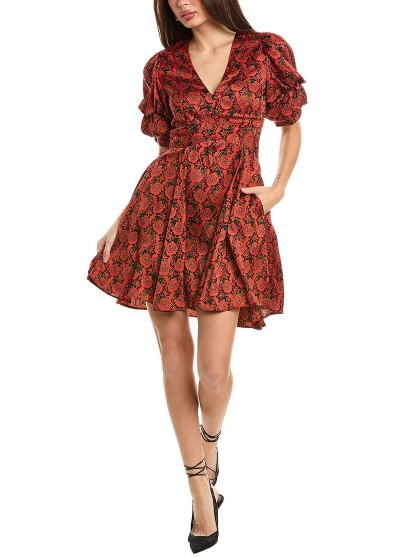 1.STATE Bubble Sleeve Mini Dress