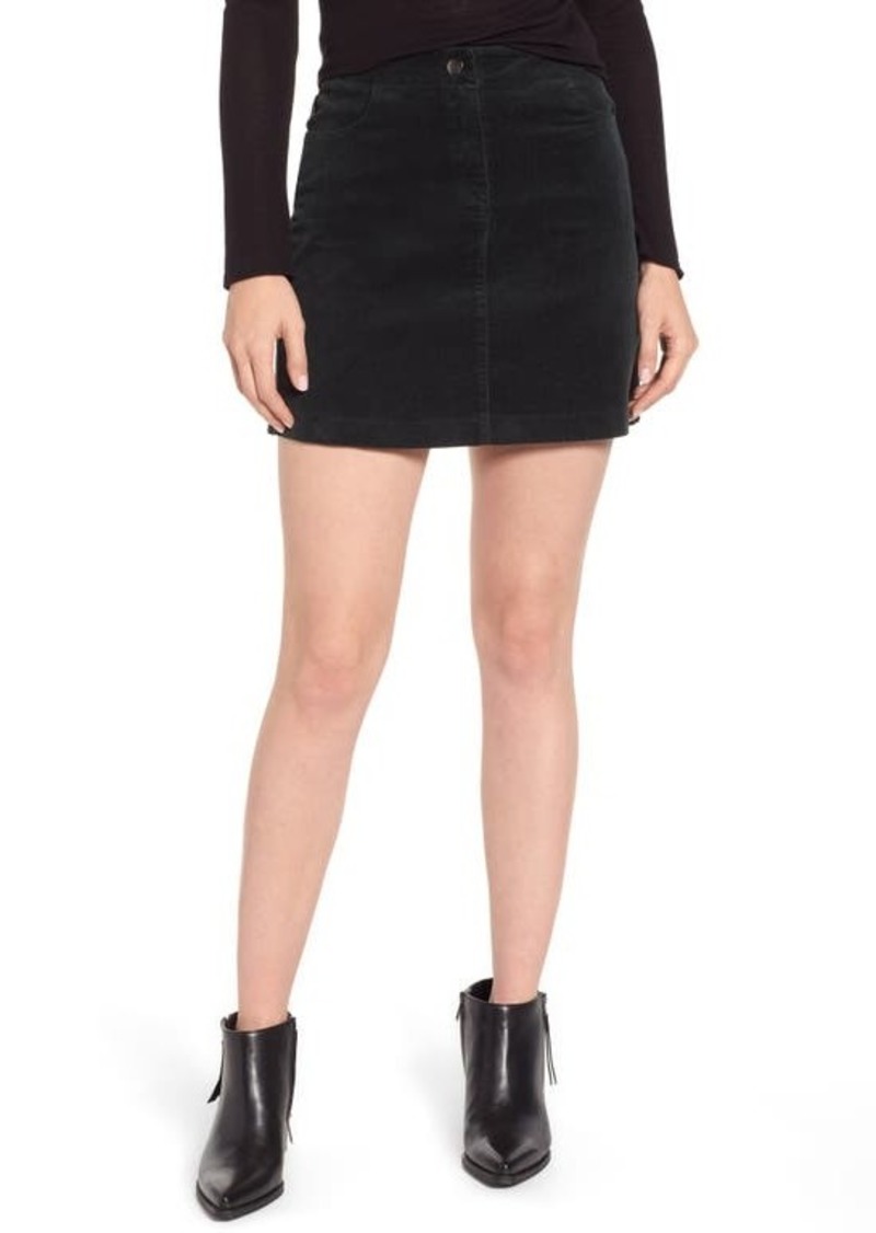 1.STATE Cord Miniskirt