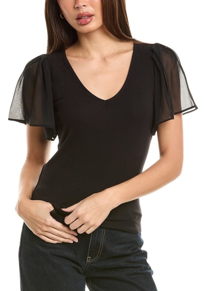 1.STATE Flutter Sleeve Top