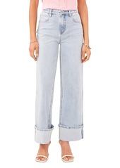 1.state High Rise Flared Jeans in Light Blue