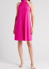 1.STATE Mock Neck Sleeveless Dress in Fiercely Fuchsia Pink at Nordstrom Rack