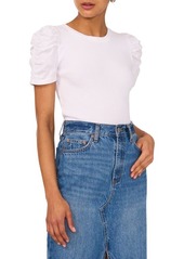 1.STATE Puff Sleeve Rib T-Shirt