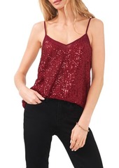 1.STATE Sheer Inset Sequin Camisole