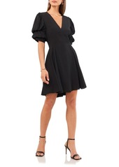 1.STATE Tiered Bubble Sleeve Dress