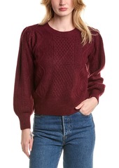 1.STATE Variegated Cable Sweater