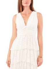 1.state Women's Lace Sleeveless Tiered Maxi Dress - New Ivory