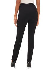 1.state Women's Straight Leg Front Slit Ankle Pant - Rich Black