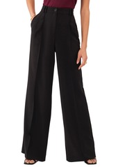 1.state Women's Tailored High Rise Wide-Leg Pants - Rich Black