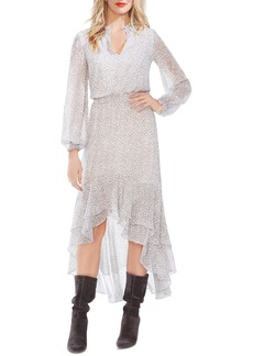 1.state X Jaime Shrayber Printed High-Low Dress - Snow Leopard