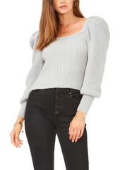 1.STATE L13241359 Womens Shimmer Ribbed Pullover Sweater