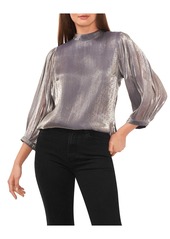 1.STATE Womens Chiffon Shimmer Blouse