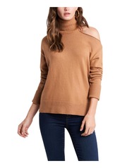 1.STATE Womens Cold Shoulder Long Sleeve Turtleneck Sweater