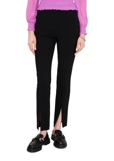 1.state Women's Straight Leg Front Slit Ankle Pant - Rich Black