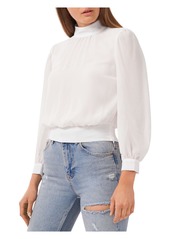 1.STATE Womens Mock Neck Cut Out Cropped