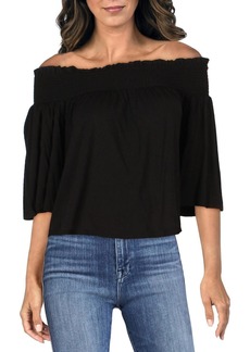 1.STATE Womens Off The Shoulder Smocked Top