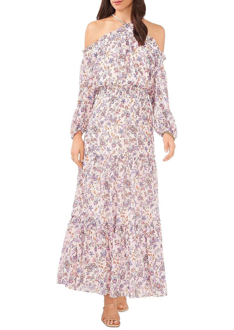 1.STATE Womens Smocked Summer Maxi Dress