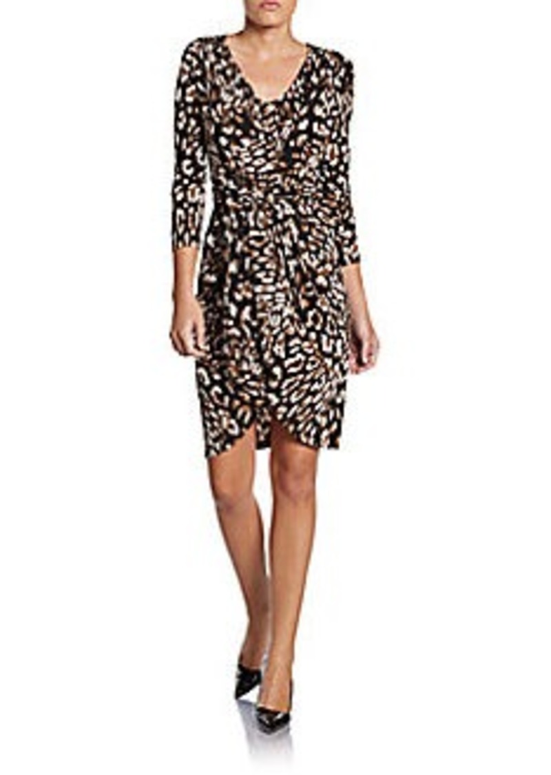 SALE! BCBG Max Azria BCBGMAXAZRIA Sydney Leopard-Print Wrap Dress