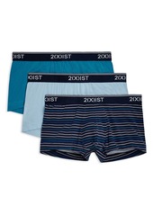 2(X)IST Cotton Stretch No-Show Trunks, Pack of 3