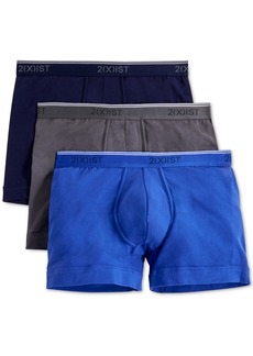 2(x)ist Men's Cotton Stretch Boxer Briefs 3-Pack - Blue/Grey/Navy