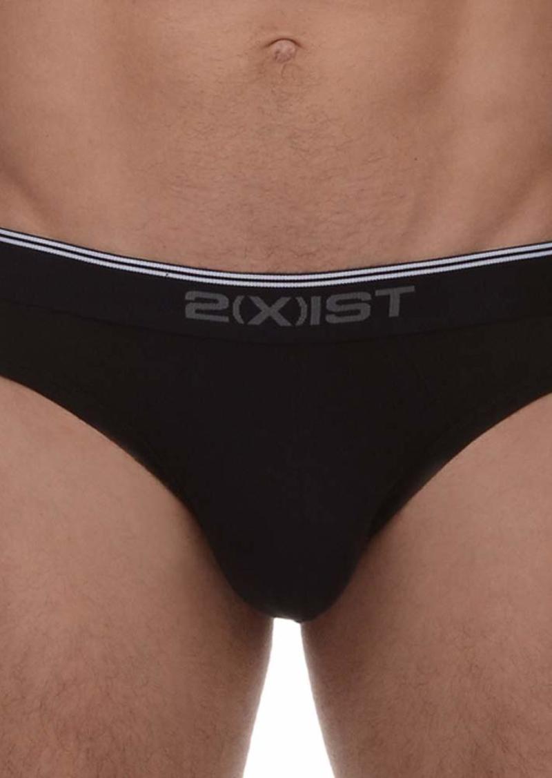 2(X)IST Men's Cotton Stretch No Show Brief 3-Pack