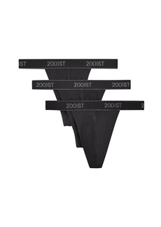 2(X)IST Men's Essential Cotton Classic Thong 3-Pack