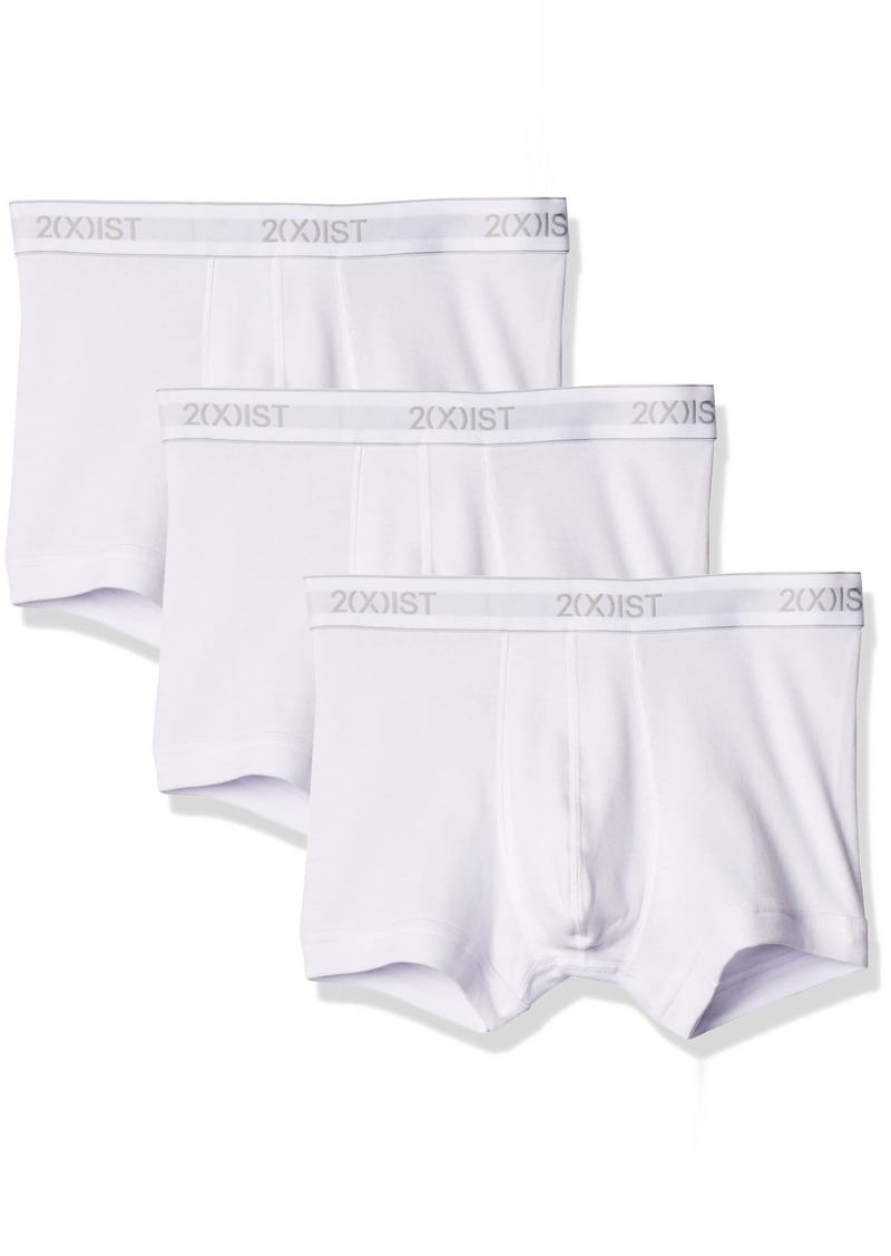 2(X)IST mens Essential Cotton No Show Trunk 3-pack Underwear