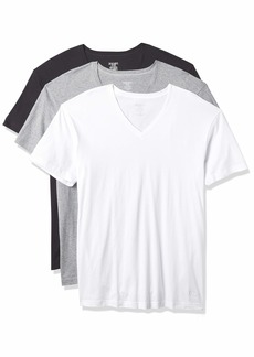 2(X)IST mens Essential Cotton V-neck T-shirt 3-pack Base Layer Top   US