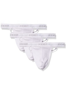 2(X)IST Men's Essential Cotton Y-Back Thong 3-Pack