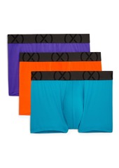 2(x)ist Men's Mesh No Show Performance Trunk, Pack of 3 - Black