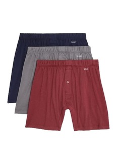 2(X)IST Mens Pima Cotton Knit 3-pack Boxer Shorts   US