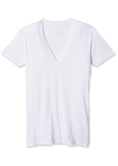 2(X)IST Men's Pima Cotton Slim Fit Deep V-Neck T-Shirt