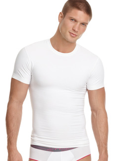 2(x)ist Men's Shapewear Crew Neck T Shirt - White