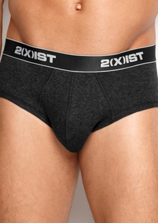 2(x)ist Men's Underwear, Essentials Contour Pouch Brief 3 Pack - Black/char