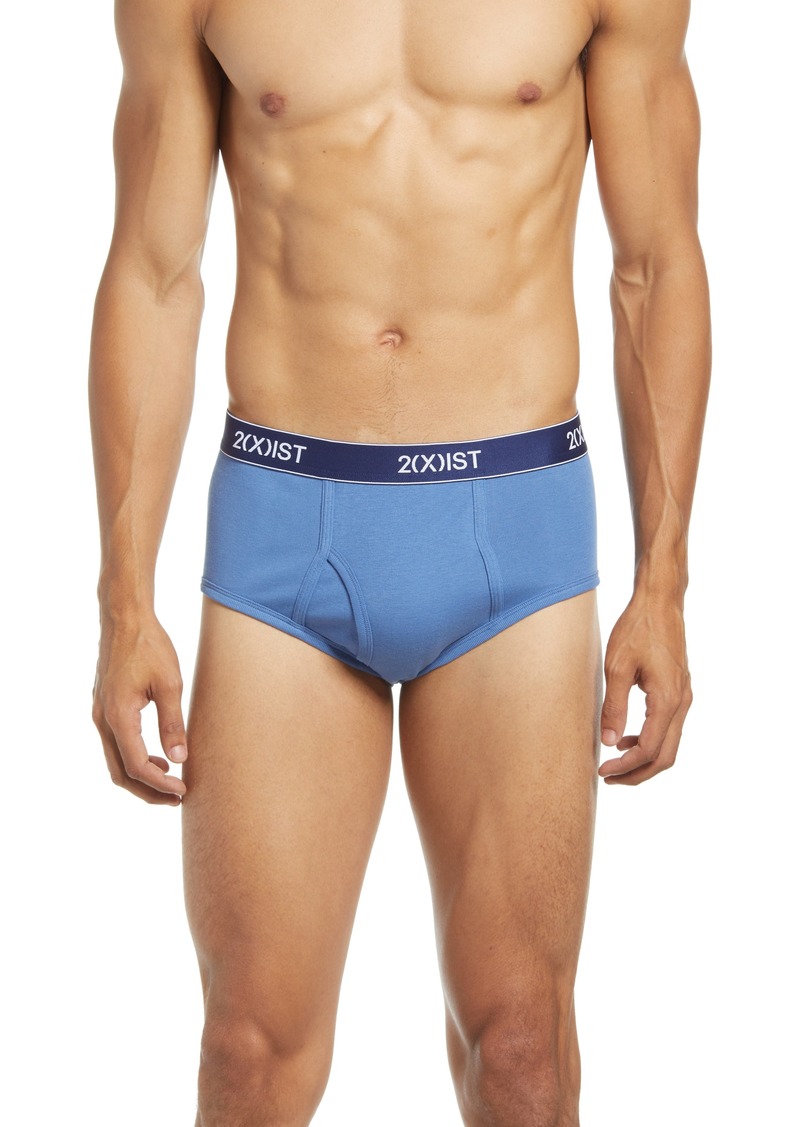 2(x)ist Assorted 3-Pack Essential Cotton Briefs in Opal/Dutch Blue/Tea Rose at Nordstrom