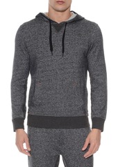2(x)ist Hooded Pullover in Black Heather at Nordstrom