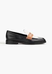 3.1 Phillip Lim - Alexa color-block leather loafers - Black - EU 37