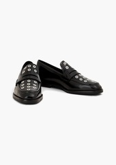 3.1 Phillip Lim - Alexa eyelet-embellished leather loafers - Black - EU 37