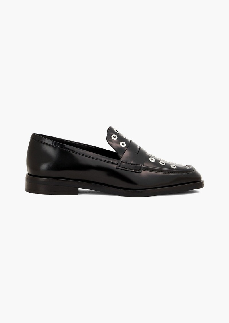 3.1 Phillip Lim - Alexa eyelet-embellished leather loafers - Black - EU 37