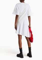 3.1 Phillip Lim - Asymmetric button-detailed cotton-jersey dress - White - M