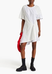 3.1 Phillip Lim - Asymmetric button-detailed cotton-jersey dress - White - M